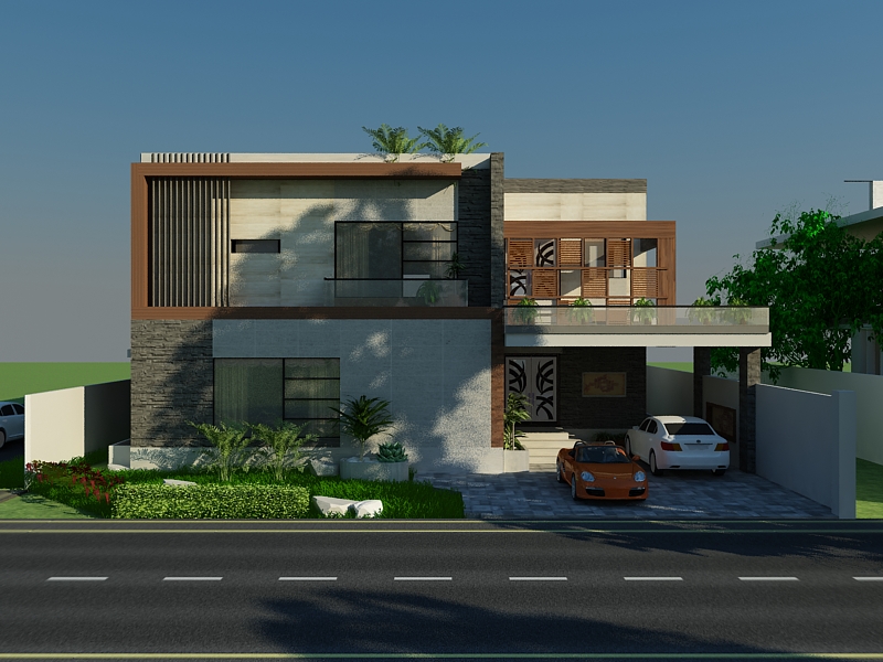 1 KANAL HOUSE DHA 6 LAHORE Architect Layout interior Design Winds International (1)