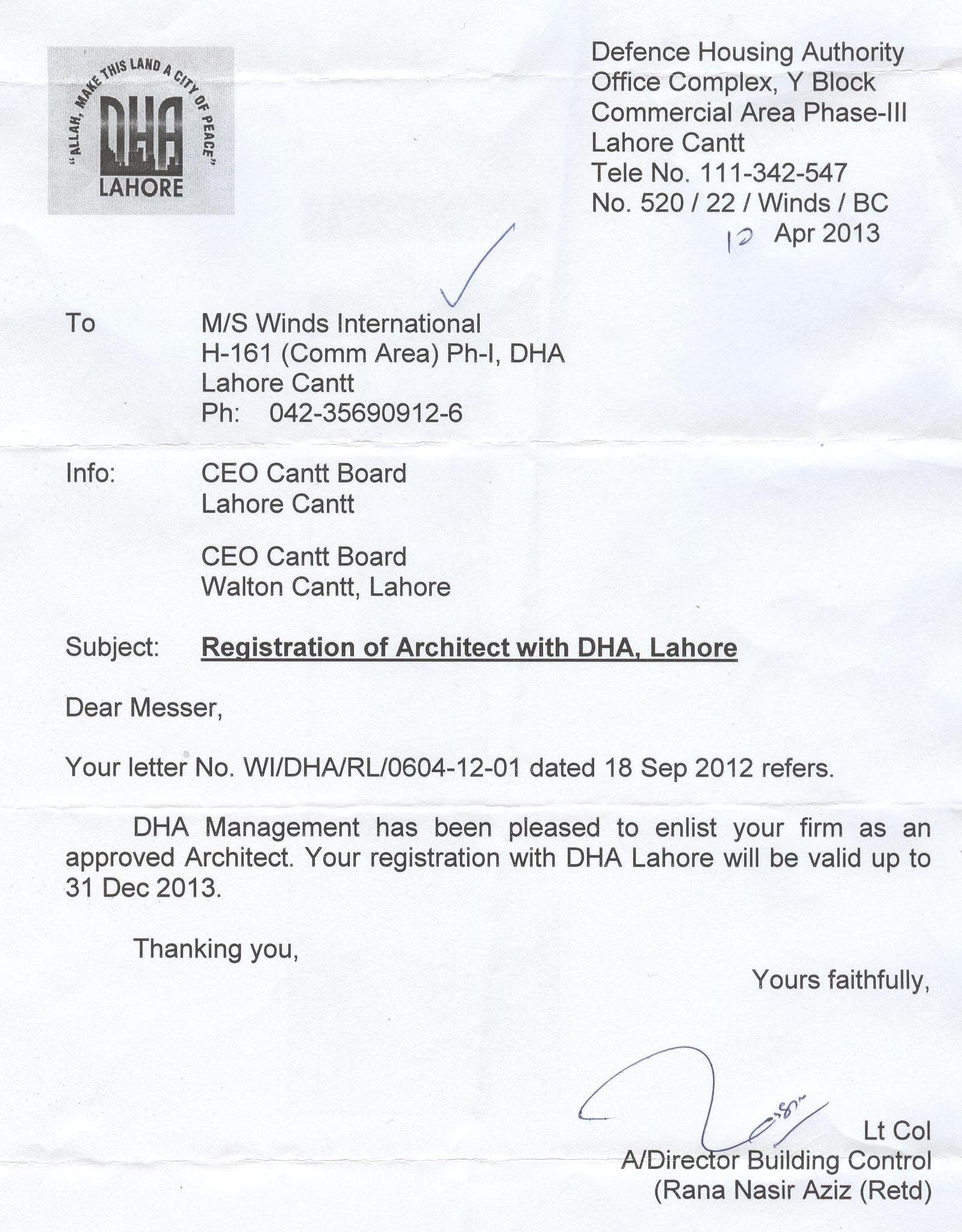 DHA Lahore Registered Architectural Firm Since 2013 Winds International
