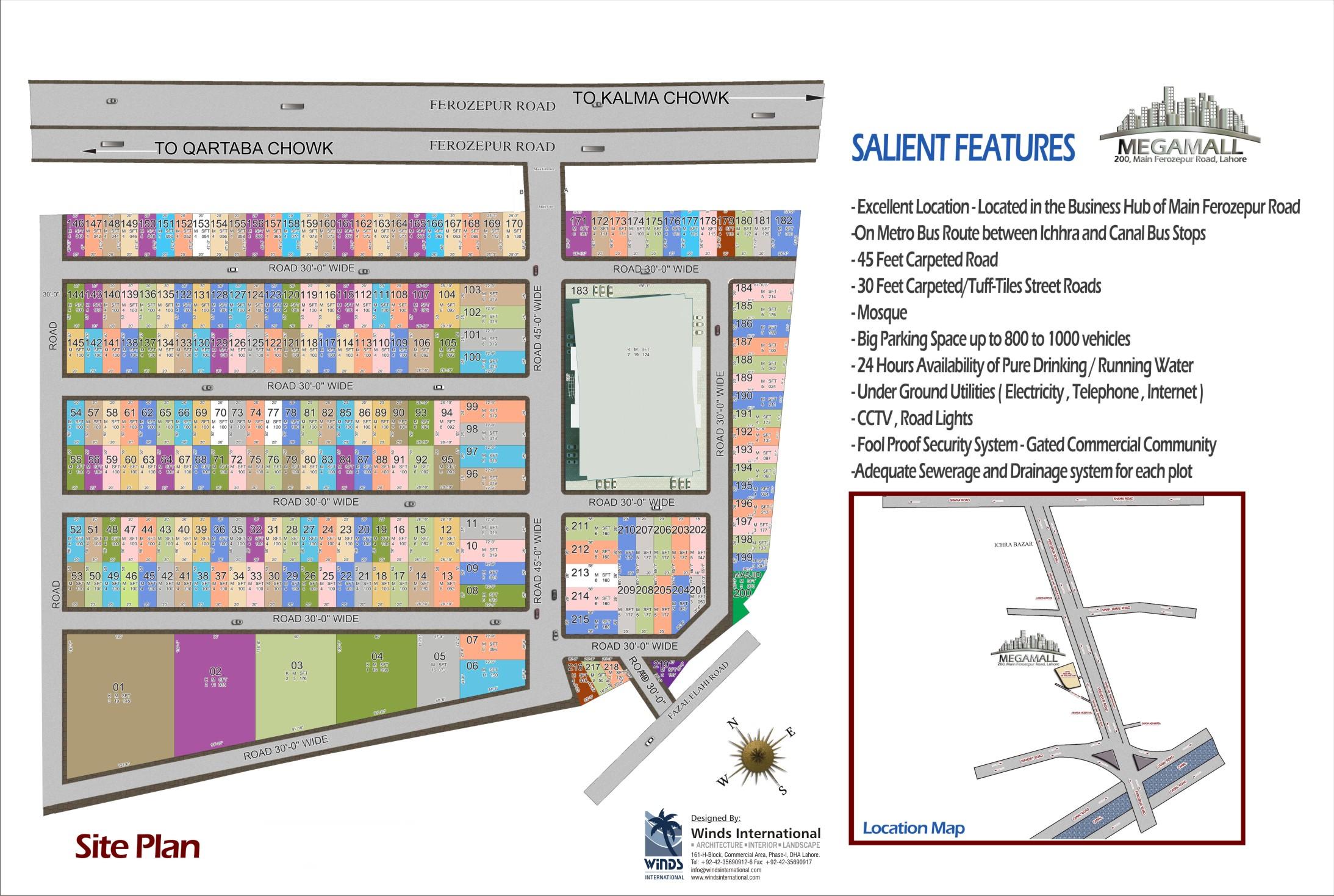 MEGA MALL FEROZPUR RD LAHORE Town Planing Architect Layout Design Winds International (2)