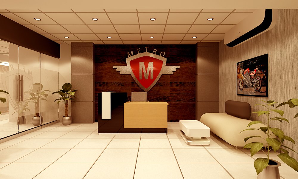 METRO MOTOR BIKE’S HEAD OFFICE INTERIOR DESIGN - RENOVATION LAHORE Architect Layout Interior design renovation Winds International (1)